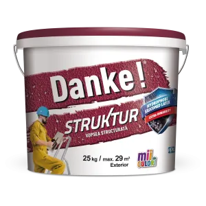 Краска структурная декоративная 25 кг Struktur Danke!